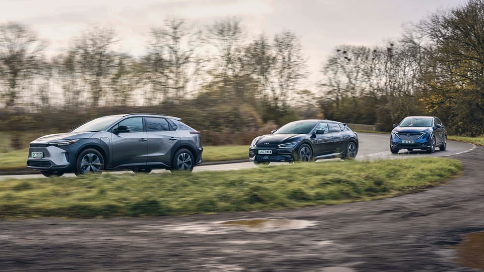 The big electric family car test: Kia EV6 vs Nissan Ariya vs Toyota ...